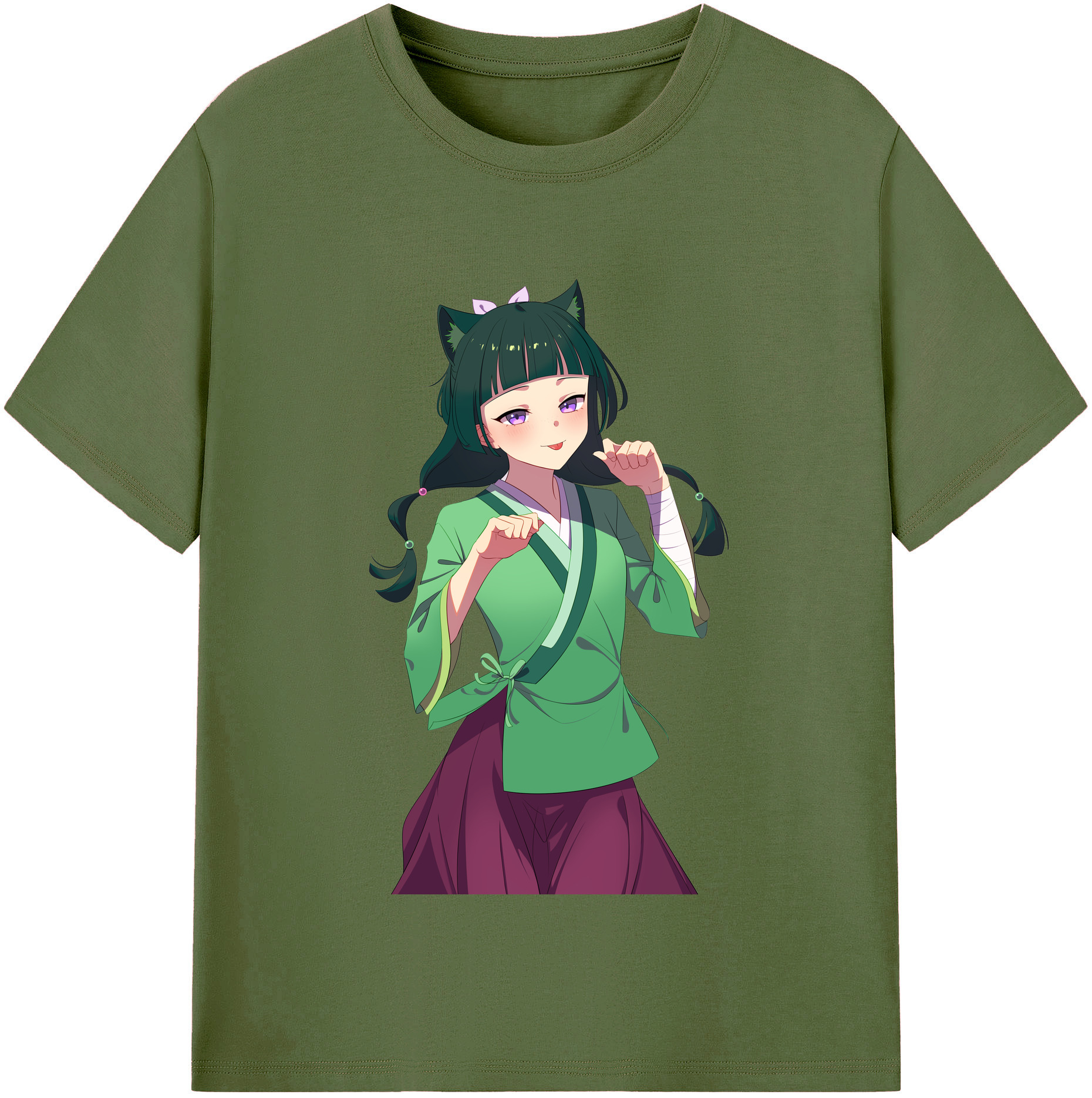 （画像用） 薬屋のひとりごと The Apothecary Diaries 綿100％半袖Tシャツ（フロントプリント）
